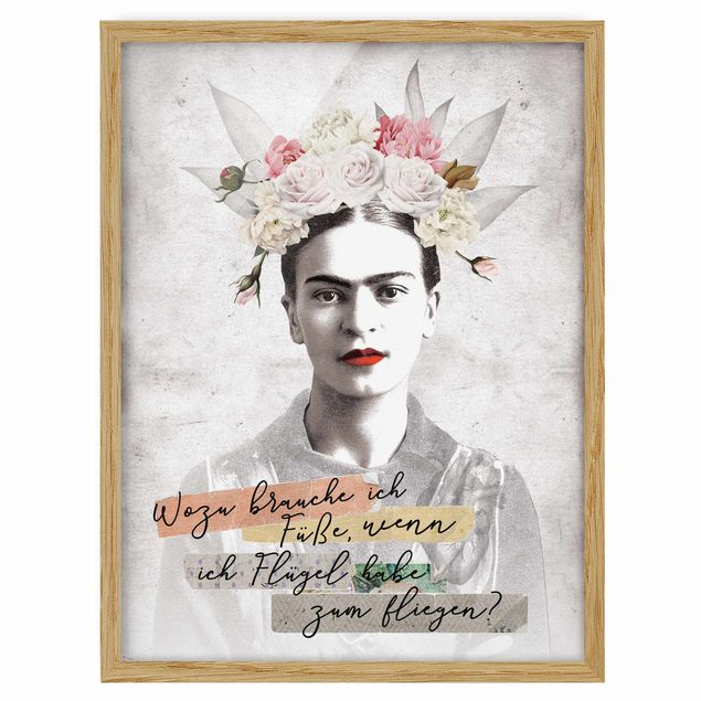 Wall quotes framed Frida Kahlo - A quote