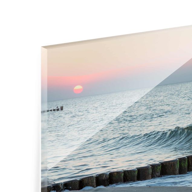 Glass prints beach Sunset At The Beach