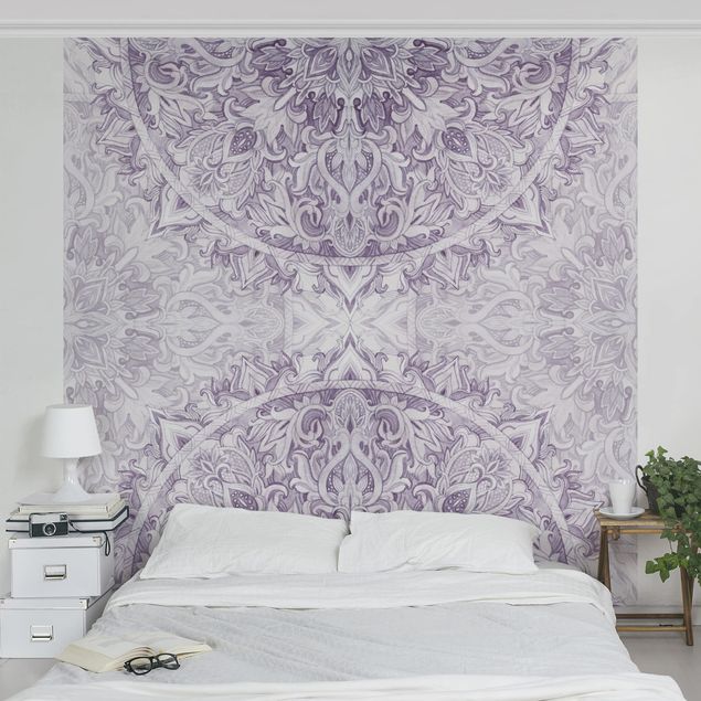 Wallpapers patterns Mandala Watercolour Ornament Purple