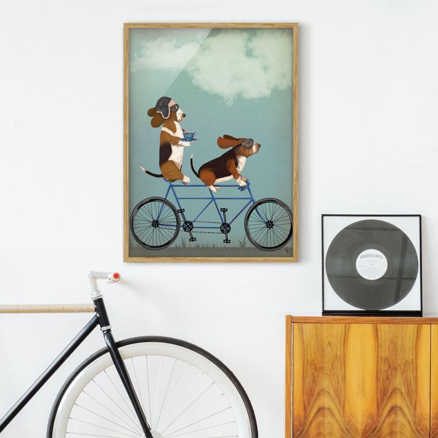 Vintage posters Cycling - Bassets Tandem