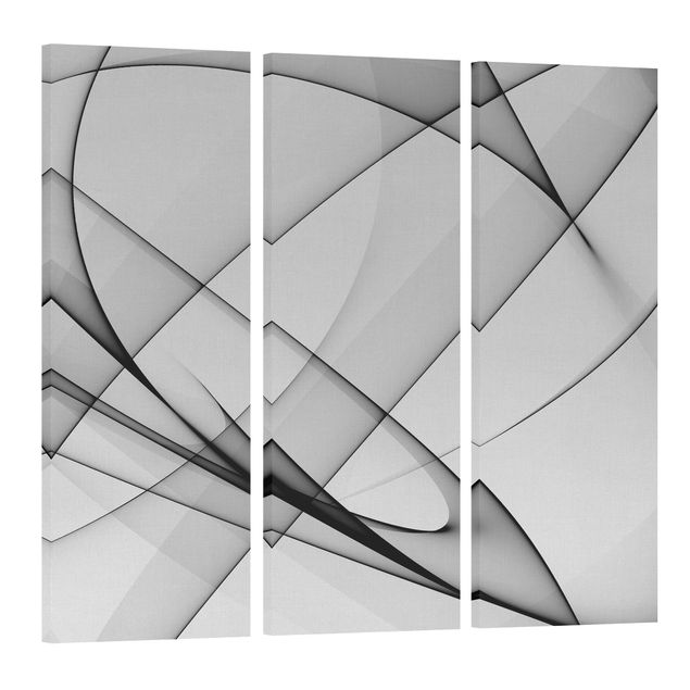 Wall art black and white Winter Shapes