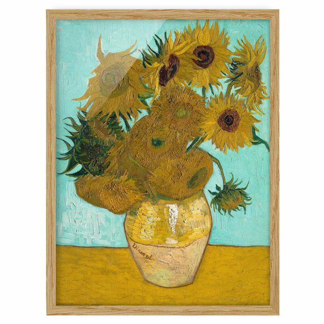 Art style post impressionism Vincent van Gogh - Sunflowers