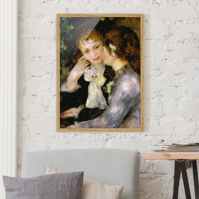 Impressionist art Auguste Renoir - Confidences