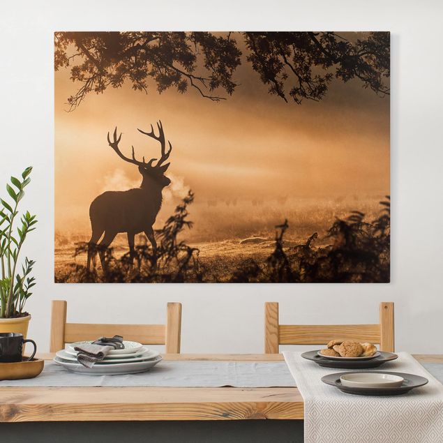 Kitchen Deer In The Winter Forest