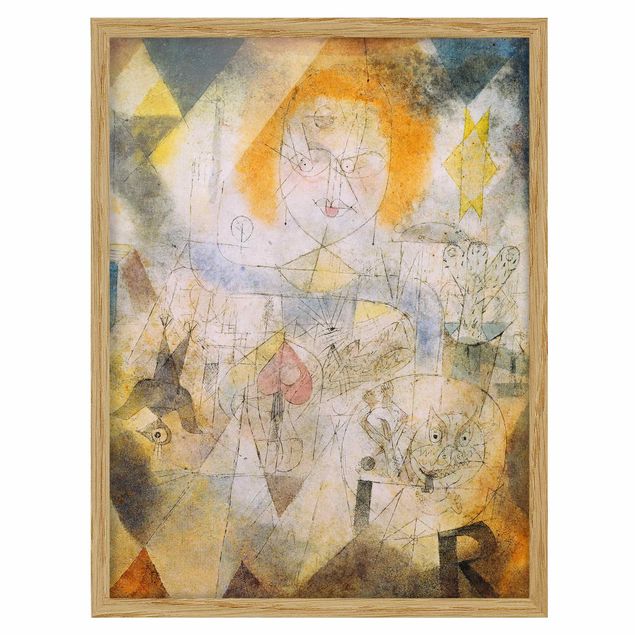 Abstract canvas wall art Paul Klee - Irma Rossa