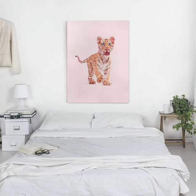 Tiger canvas art Tiger With Glitter