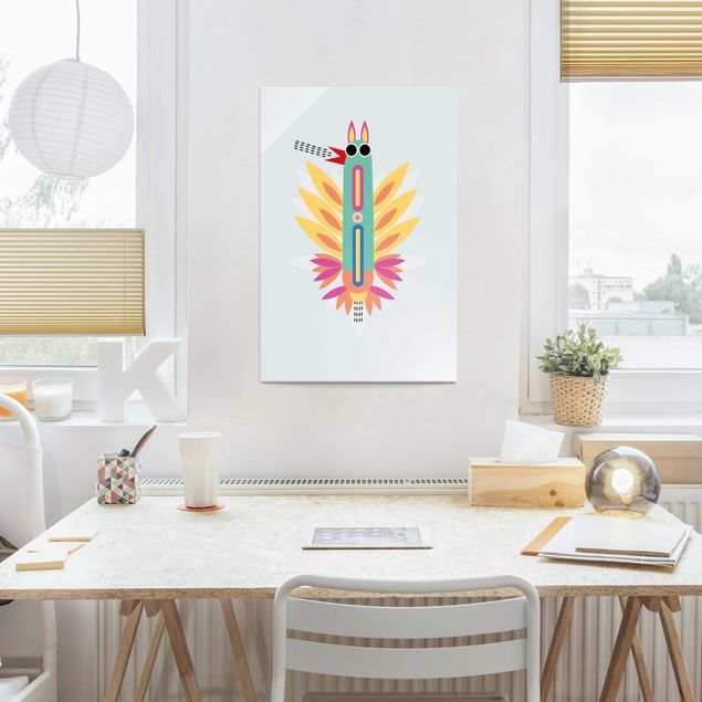 Native american prints Collage Ethno Monster - Rooster