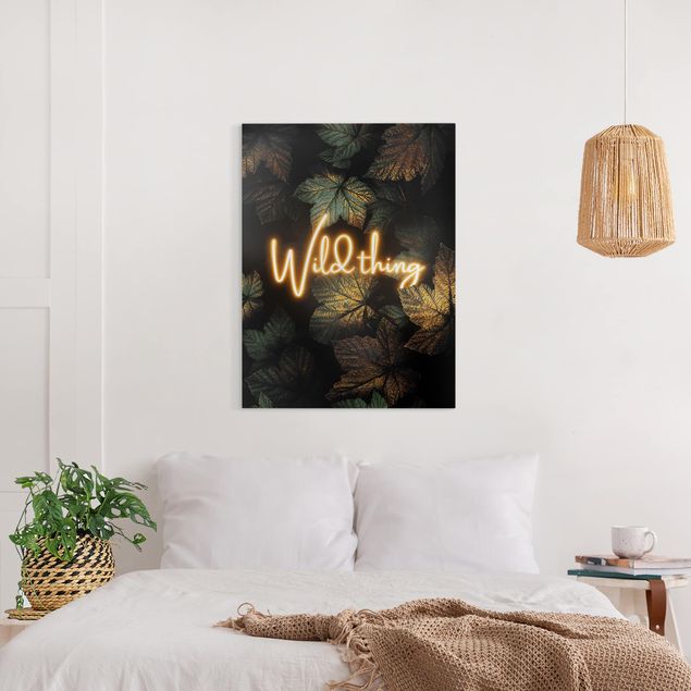 Canvas art Wild Thing Golden Leaves