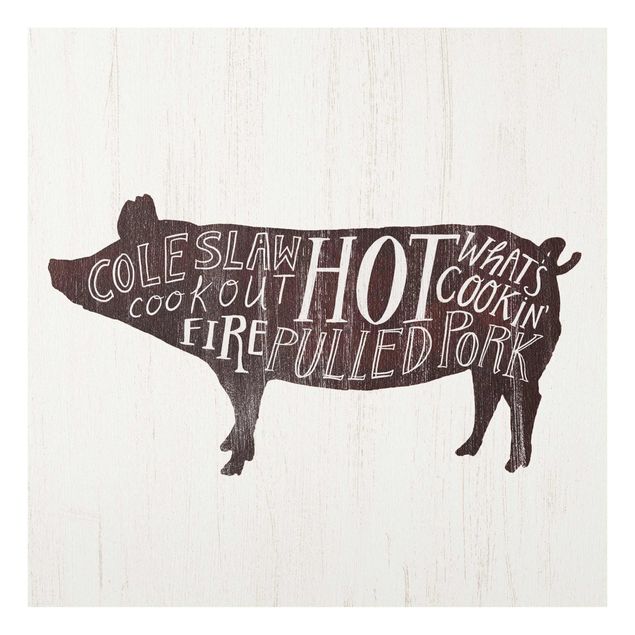Prints brown Farm BBQ - Pig