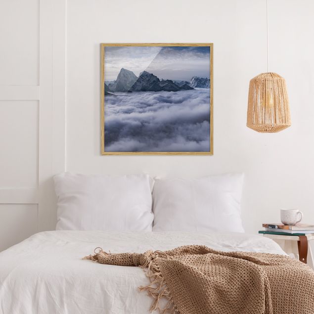 Mountain art prints Sea Of ​​Clouds In The Himalayas