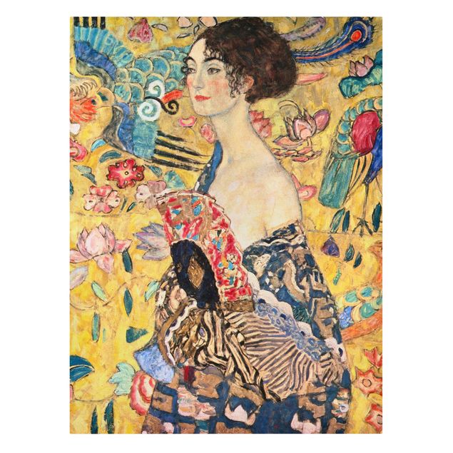 Canvas art Gustav Klimt - Lady With Fan