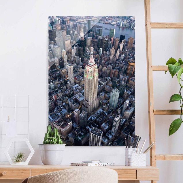 Glass prints New York Empire State Of Mind