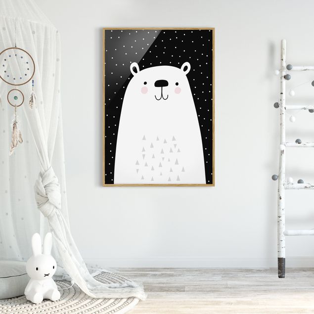 Prints animals Zoo With Patterns - Polar Bear