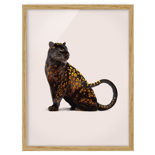 Modern art prints Golden Panthers