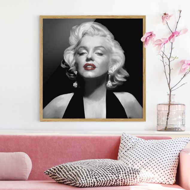 Prints vintage Marilyn With Red Lips