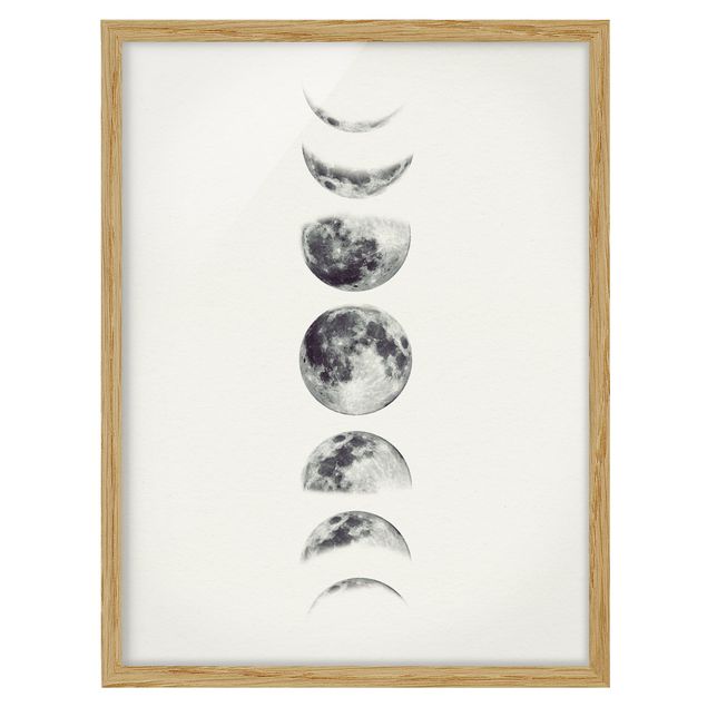 Spiritual art prints Seven Moons