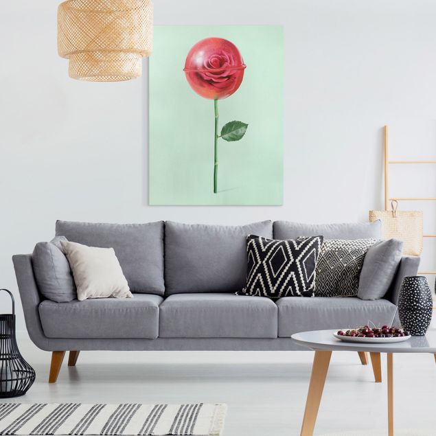 Canvas art Rose With Lollipop