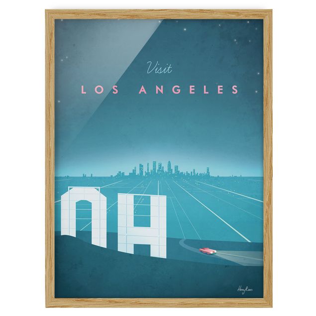 Retro photo prints Travel Poster - Los Angeles