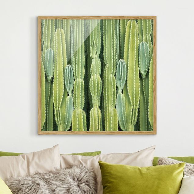 Floral canvas Cactus Wall