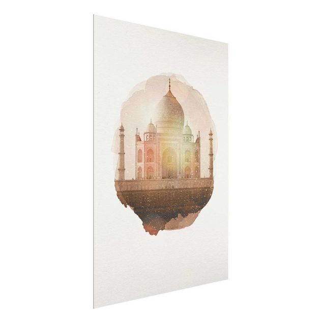 Modern art prints WaterColours - Taj Mahal