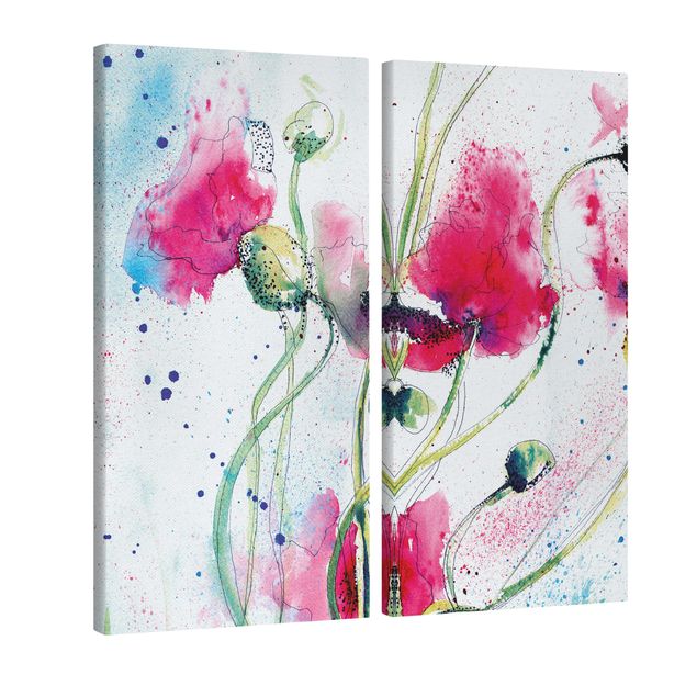 Poppy canvas art Painted Poppies