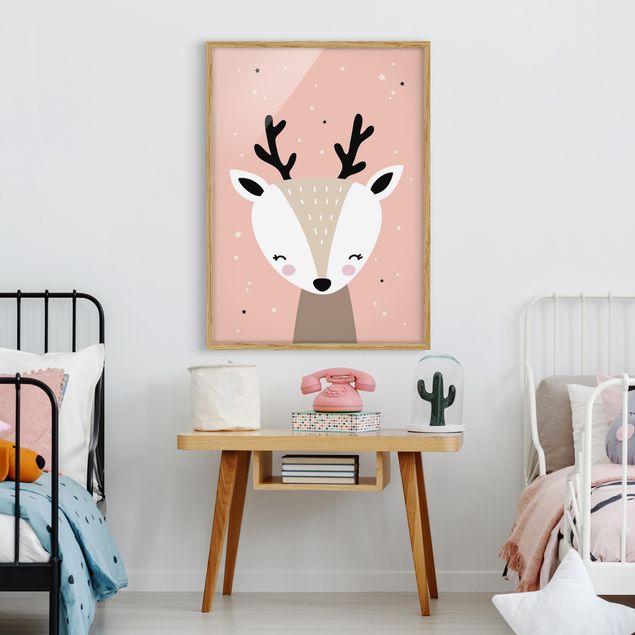 Prints animals Happy Deer
