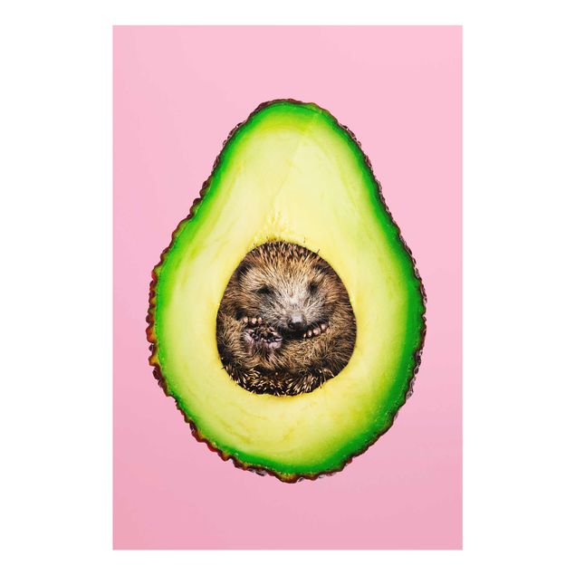 Fruit and vegetable prints Avocado With Hedgehog