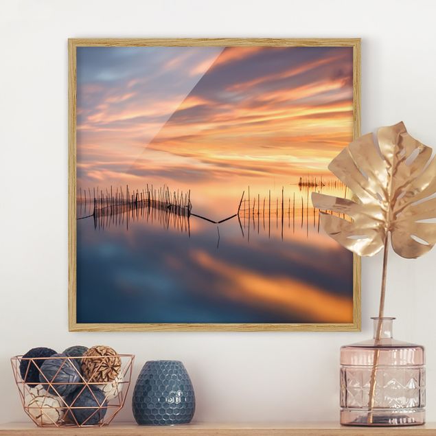 Framed beach pictures Fishing Nets