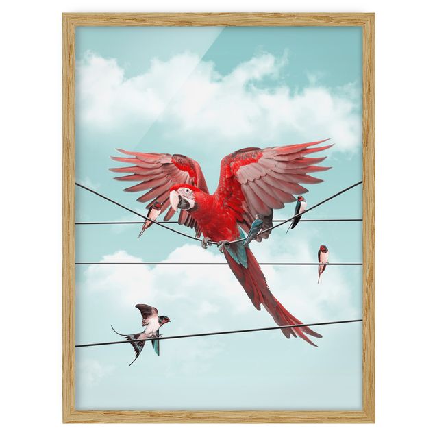 Modern art prints Sky With Birds