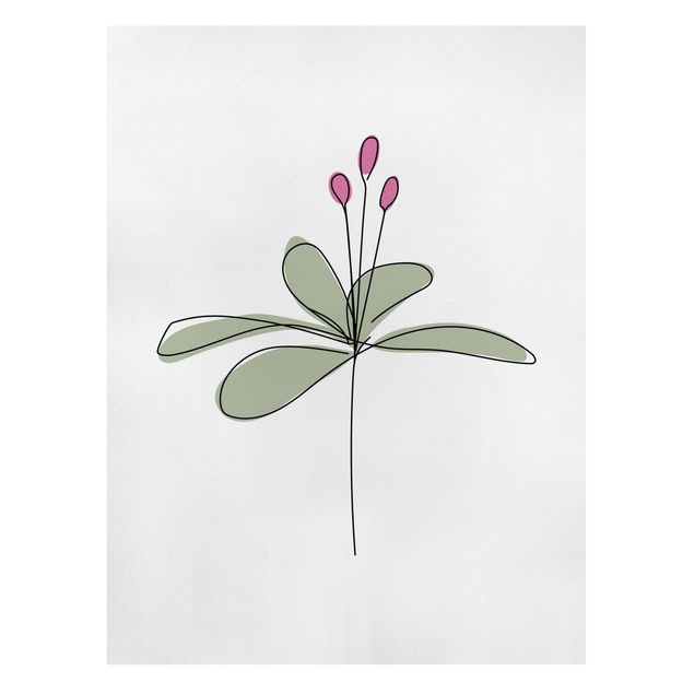Prints flower Lily Line Art
