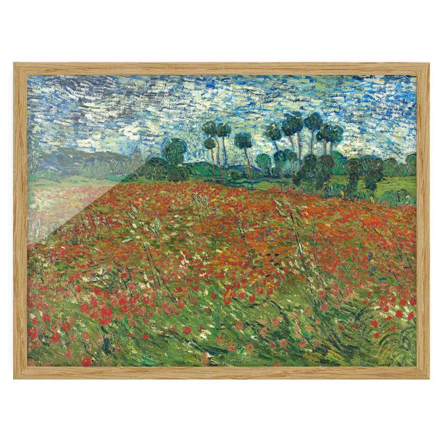 Post impressionism art Vincent Van Gogh - Poppy Field