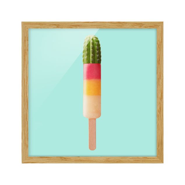 Framed prints Popsicle With Cactus