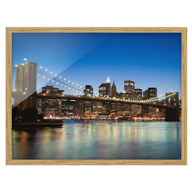 Contemporary art prints Brooklyn Bridge In New York