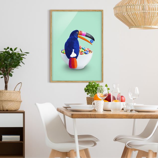 Prints animals Breakfast With Toucan