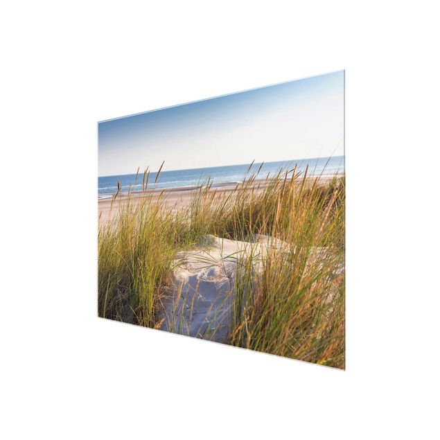 Glass prints landscape Beach Dune At The Sea