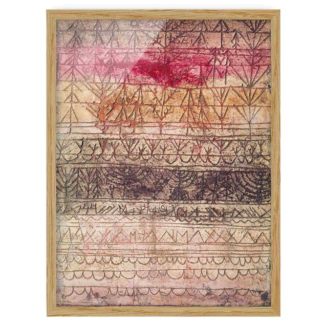 Abstract canvas wall art Paul Klee - Young Forest