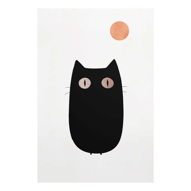 Art posters Black Cat Illustration