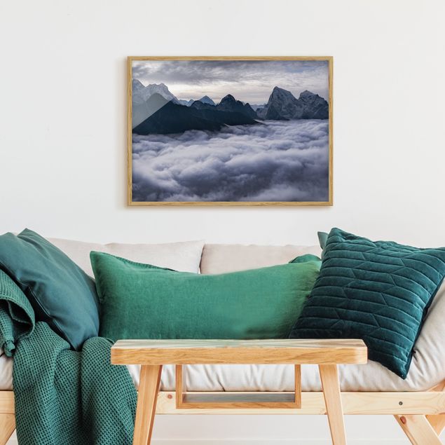 Mountain art prints Sea Of ​​Clouds In The Himalayas