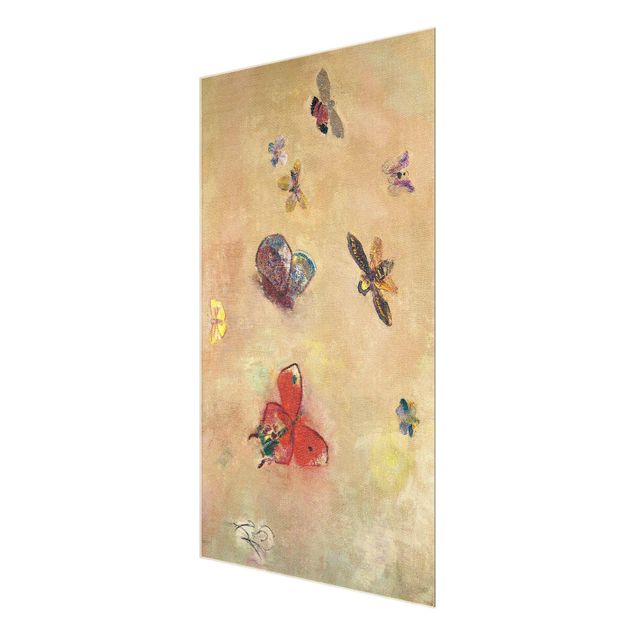 Art prints Odilon Redon - Colourful Butterflies