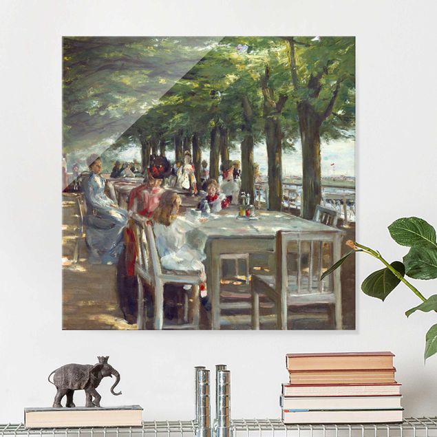 Modern art prints Max Liebermann - The Restaurant Terrace Jacob