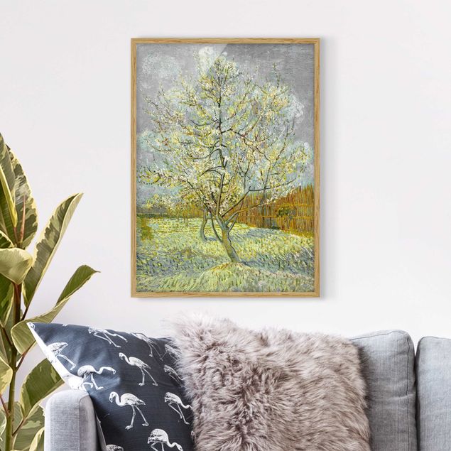 Pointillism Vincent van Gogh - Flowering Peach Tree