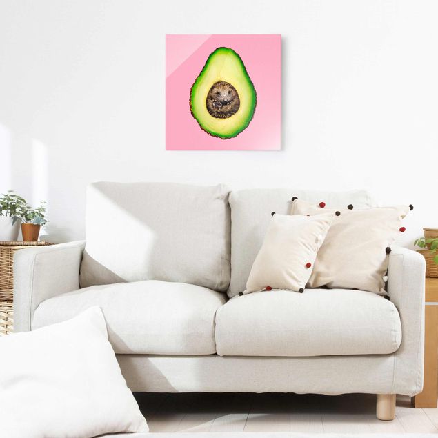 Art posters Avocado With Hedgehog
