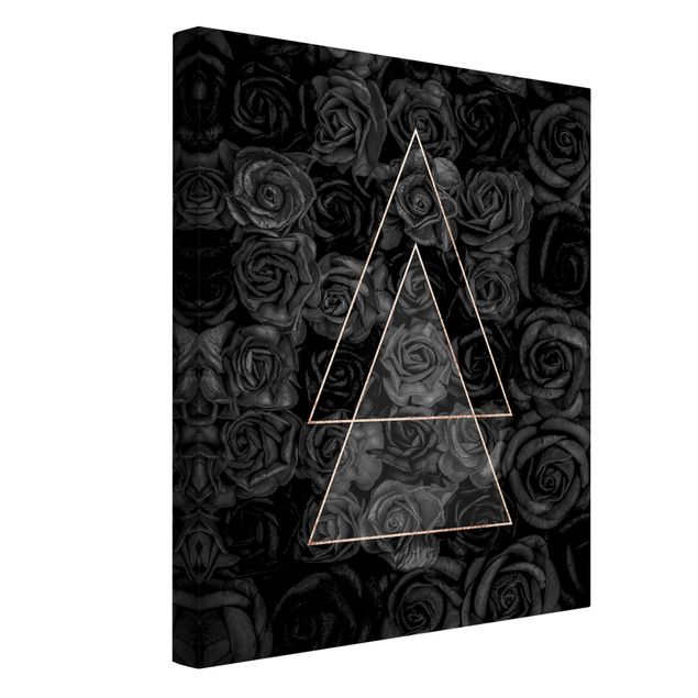 Canvas art prints Black Rose In Golden Triangle