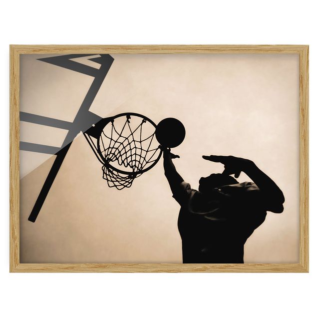 Portrait canvas prints Basketball