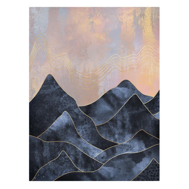 Art prints Golden Dawn Over Mountains