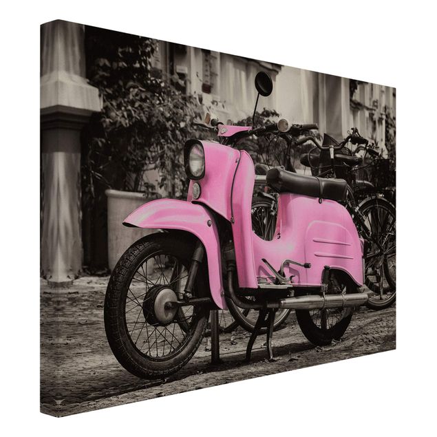 Modern art prints Pink Scooter