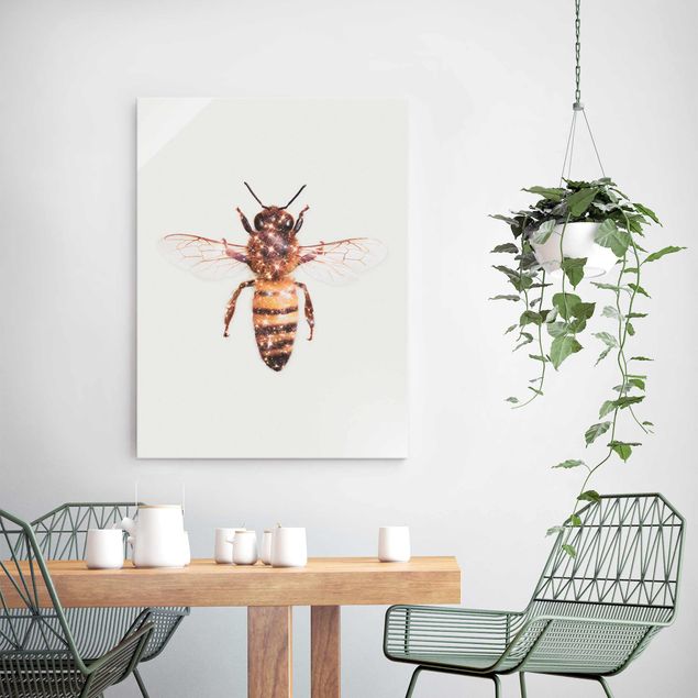 Canvas art Bee With Glitter