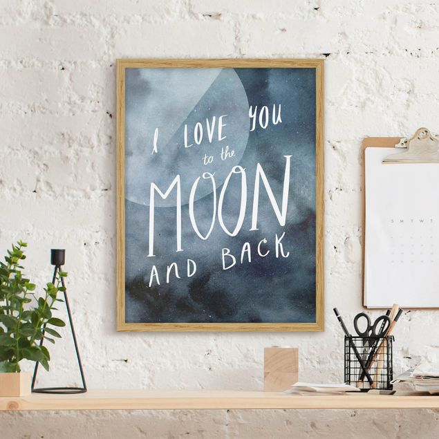Framed quotes Heavenly Love - Moon