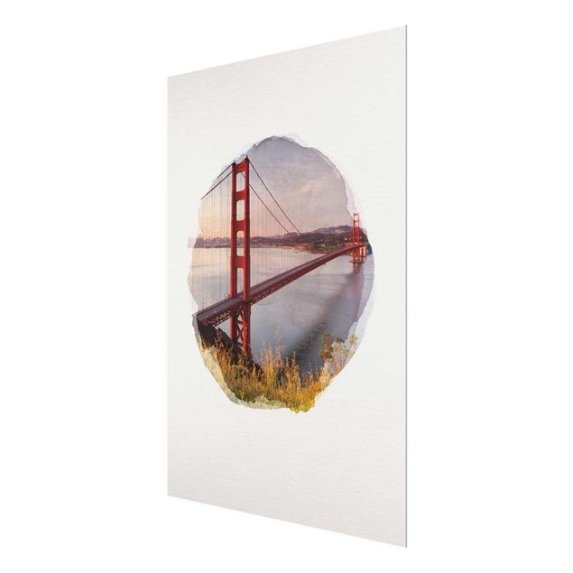 Rainer Mirau WaterColours - Golden Gate Bridge In San Francisco