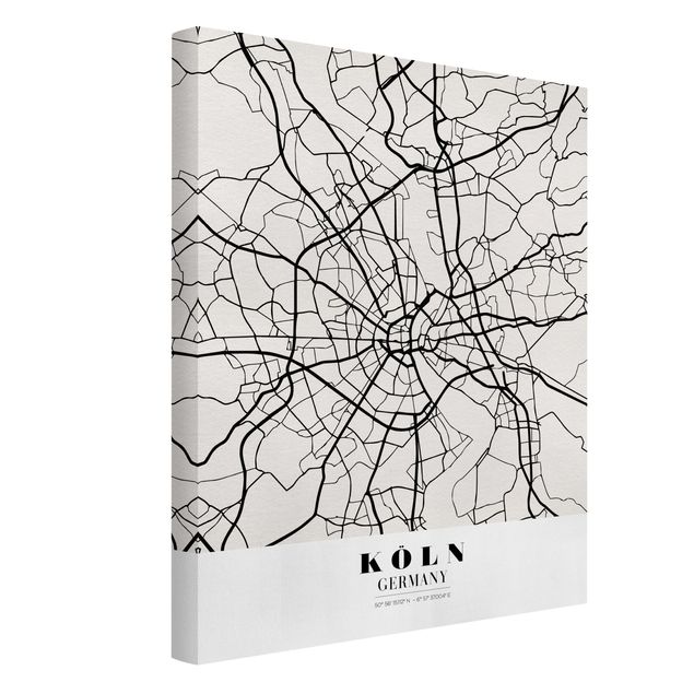 Printable world map Cologne City Map - Classic